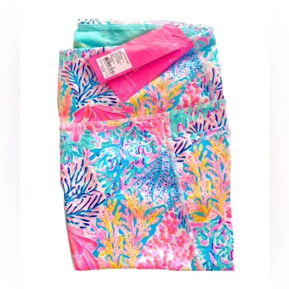 Lilly Pulitzer UPF 50 Leggings • NWT • Splash Dance Print • Luxletic - Picture 3 of 3